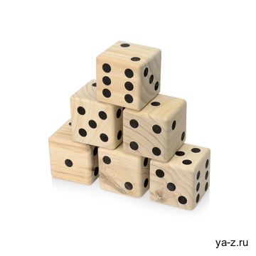 Деревянная игра в кости, XL "Dice"