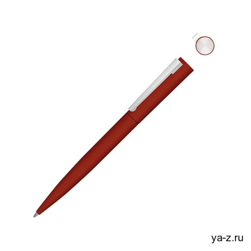 Ручка шариковая металлическая «Brush Gum», soft-touch