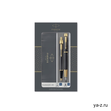 Набор Parker «IM Core Black GT»: ручка шариковая, ручка перьевая