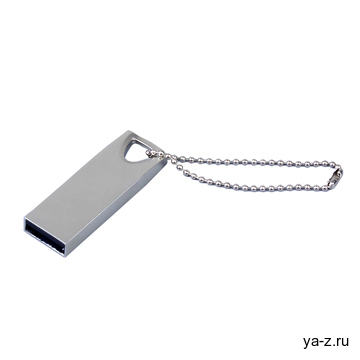 USB 2.0-флешка на 64 Гб с мини чипом и отверстием для цепочки