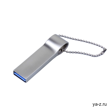 USB 2.0-флешка на 16 Гб с мини чипом и боковым отверстием для цепочки