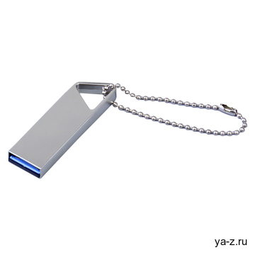 USB 2.0-флешка на 4 Гб с мини чипом и отверстием для цепочки
