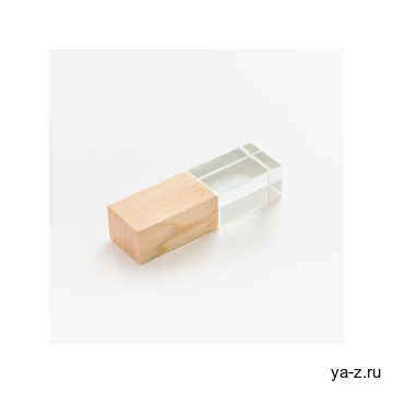 USB 2.0- флешка на 32 Гб кристалл дерево