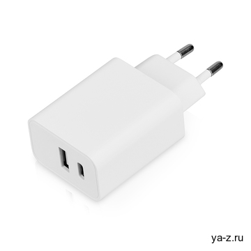 Сетевое зарядное устройство c выходами USB-A и USB-C «Recharger», 10 Вт
