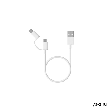Кабель «Mi 2-in-1 USB Cable Micro-USB to Type C», 30 см