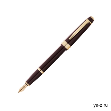 Ручка перьевая «Bailey Light Polished Burgundy Resin and Gold Tone», перо F