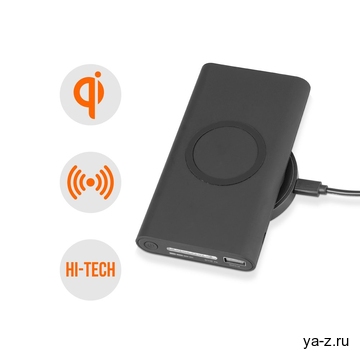 Набор из внешнего аккумулятора и беспроводной зарядки «Force», 8000 mAh