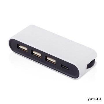 USB-хаб «Hubix» с коннектором 2-в-1 USB-C и USB-A, 2.0