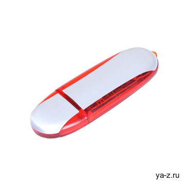 USB 2.0- флешка промо на 4 Гб овальной формы