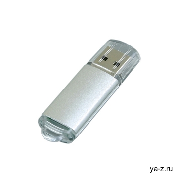 USB 2.0- флешка на 16 Гб с прозрачным колпачком