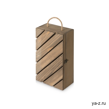 Коробка подарочная из массива дерева «Two-bottle box»