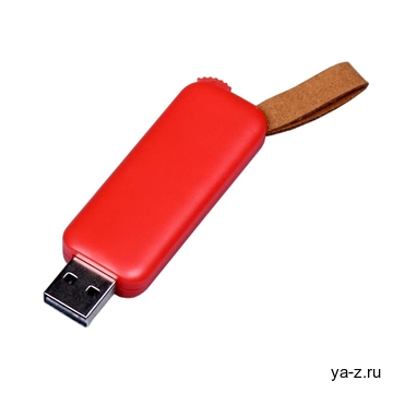USB 3.0- флешка промо на 128 Гб прямоугольной формы, выдвижной механизм