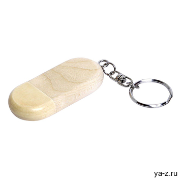 USB 3.0- флешка на 128 Гб овальной формы и колпачком с магнитом