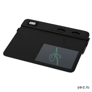 Многофункциональный коврик для мыши «Multi Pad» с беспроводной зарядкой и LCD экраном, 10 Вт