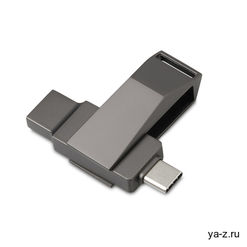 Флешка 64 ГБ USB Type-C и USB 3.0 «Тесла»