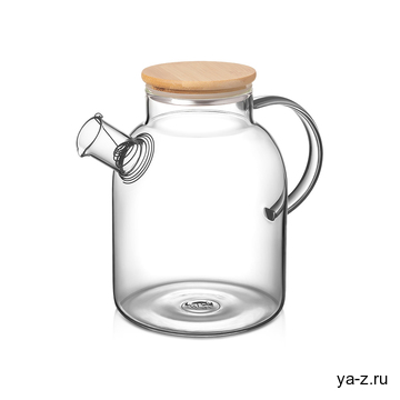 Стеклянный чайник с бамбуковой крышкой «Sencha M»