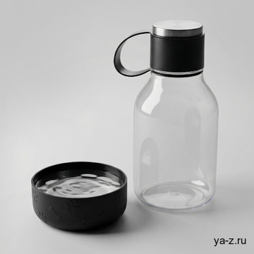 Бутылка для воды 2-в-1 «Dog Bowl Bottle» со съемной миской для питомцев, 1500 мл