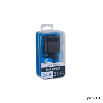 Сетевое зарядное устройство, 2 USB/2.4 A