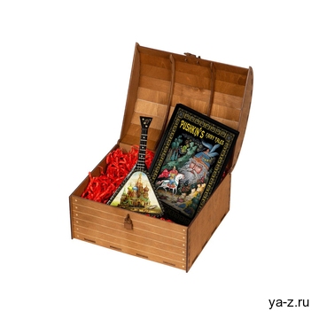 Подарочный набор «Музыкальная Россия»: балалайка, книга «Сказки-Пушкина»