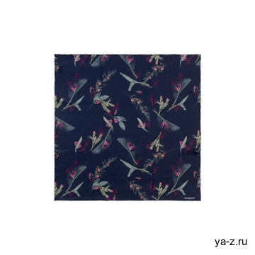 Шелковый платок Iris Navy