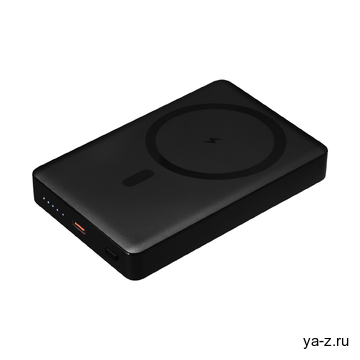 Внешний аккумулятор Атлантис Плюс PD (Atlantis PD Plus) 10000mAh с функцией беспроводной зарядки 15W, черный
