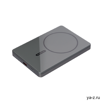 Внешний аккумулятор Оникс PD (Onyx PD) 5000mAh с функцией беспроводной зарядки 15W, серый