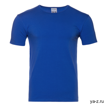 Футболка мужская STAN хлопок/эластан 180, 37, Синий,  (16/1)  (44/XS)