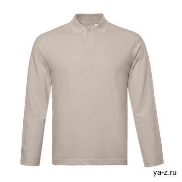 Поло с длинным рукавом STAN, хлопок 240, 402, Песочный бежевый, (541) (44/XS)