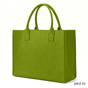 Сумка-шопер 203, Зелёное яблоко, (98) (30 см*25 см/ONE SIZE)