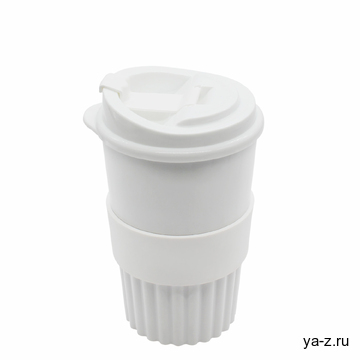 Стакан Classic White Green Line, 350 мл (белый)