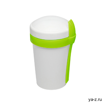 Ланч-бокс Veggie to go Green Line с вилкой (салатовый)
