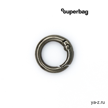 Карабин-кольцо Ring для обвеса, d=3,2см (чёрный никель)