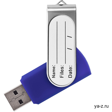 Флешка TWIST STICKER Синяя 4110.01.4ГБ
