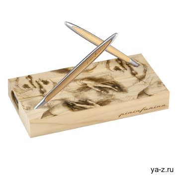 Набор из двух ручек Pininfarina Cambiano BOX CEDARWOOD
