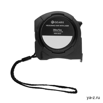 Рулетка 5 м Gear X с лазерным дальномером 30 м