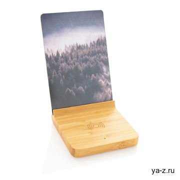 Док-станция для беспроводной зарядки с фоторамкой Bamboo, 5 Вт