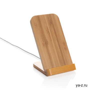 Док-станция Bamboo FSC® для беспроводной зарядки, 5 Вт