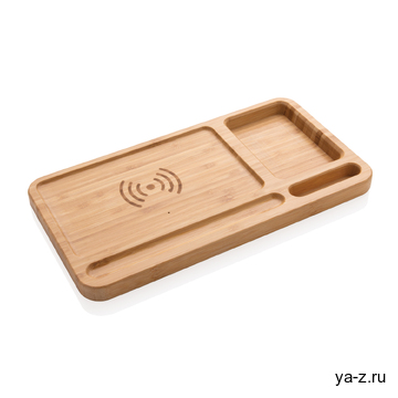 Настольный органайзер Bamboo с беспроводной зарядкой 5W 