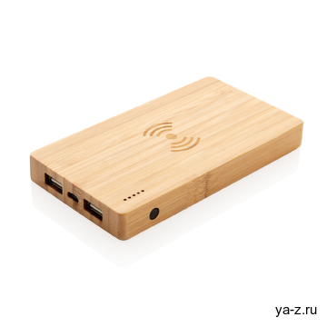 Экологичный внешний аккумулятор Bamboo, 4000 mAh