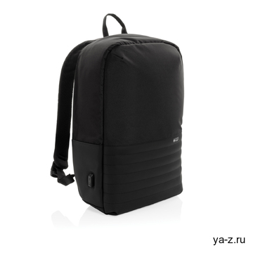 Антикражный рюкзак для ноутбука Swiss Peak с RFID-защитой из rPET AWARE™, 15,6’’