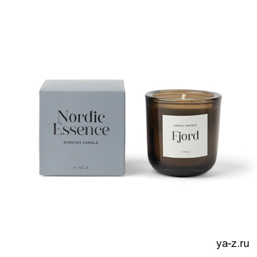 Маленькая ароматическая свеча VINGA Nordic Essence в стекле
