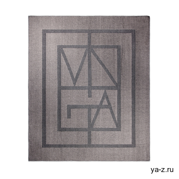 Плед VINGA Monogram из переработанного полиэстера GRS, 170x130 см